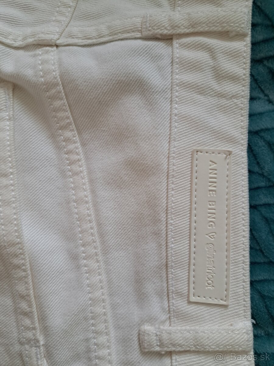 Biele rifle Anine Bing x Gina Tricot 34 - 4