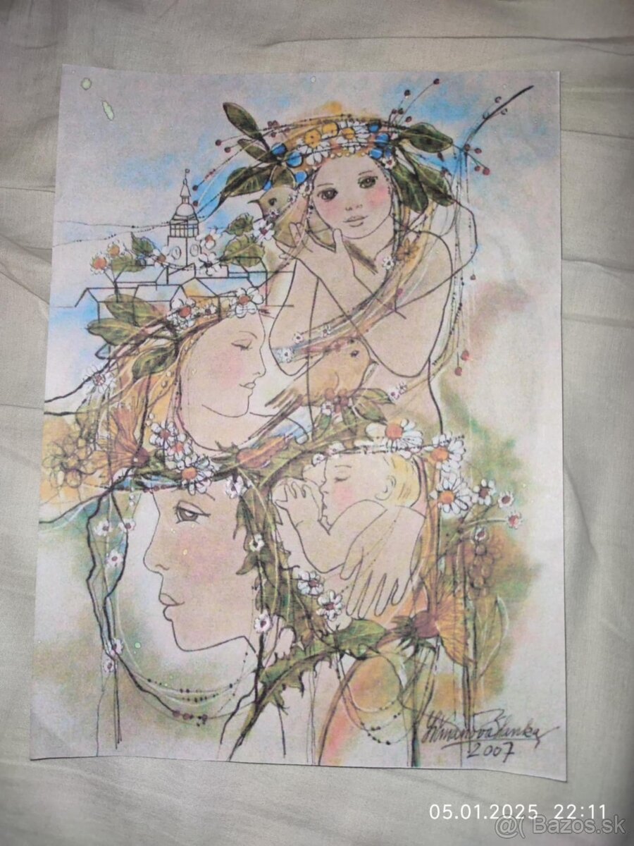 obrazy - litografia od autorky Blanka Ličmanová - 4