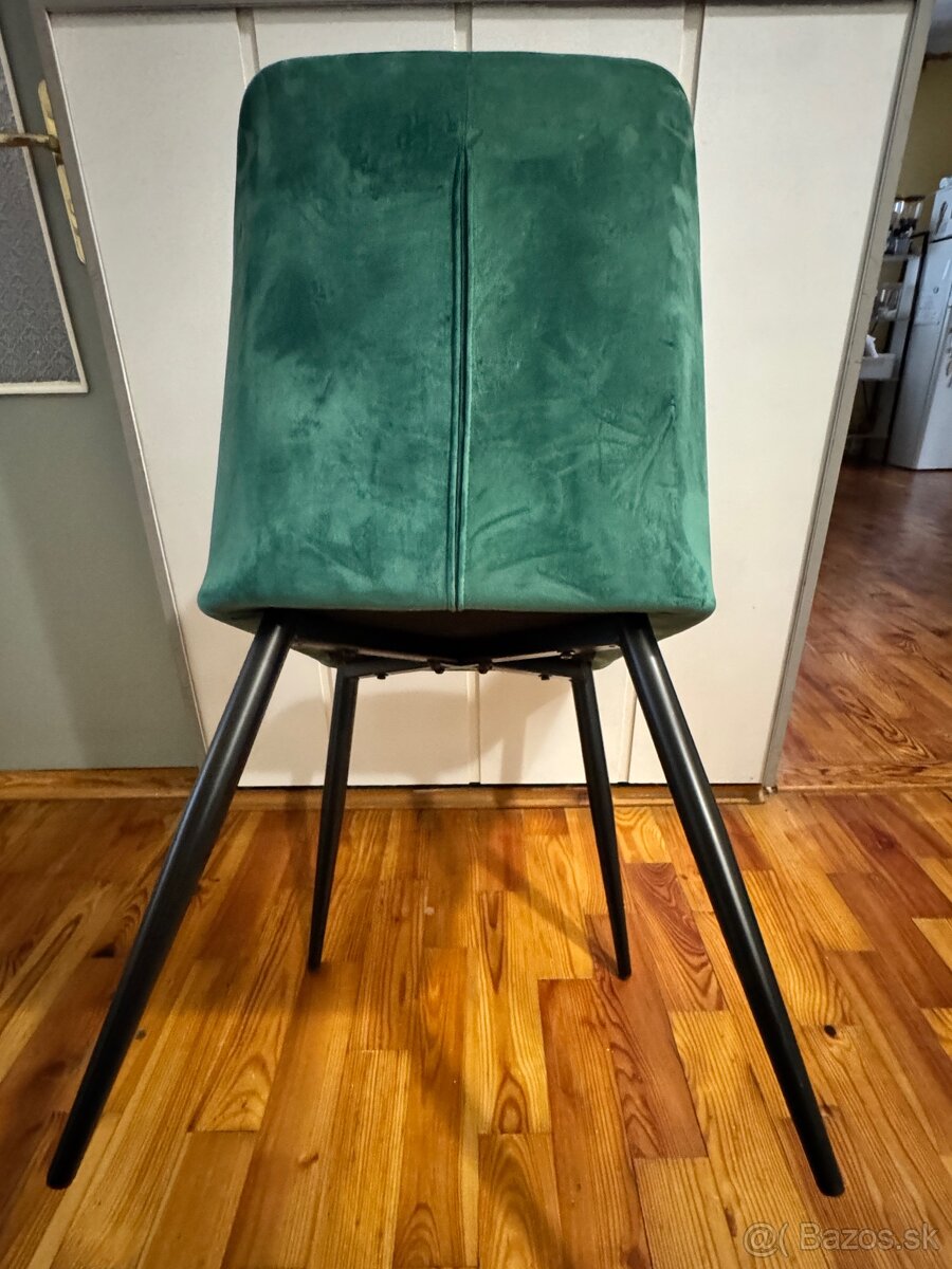 Jedálenské stoličky zelené - 4