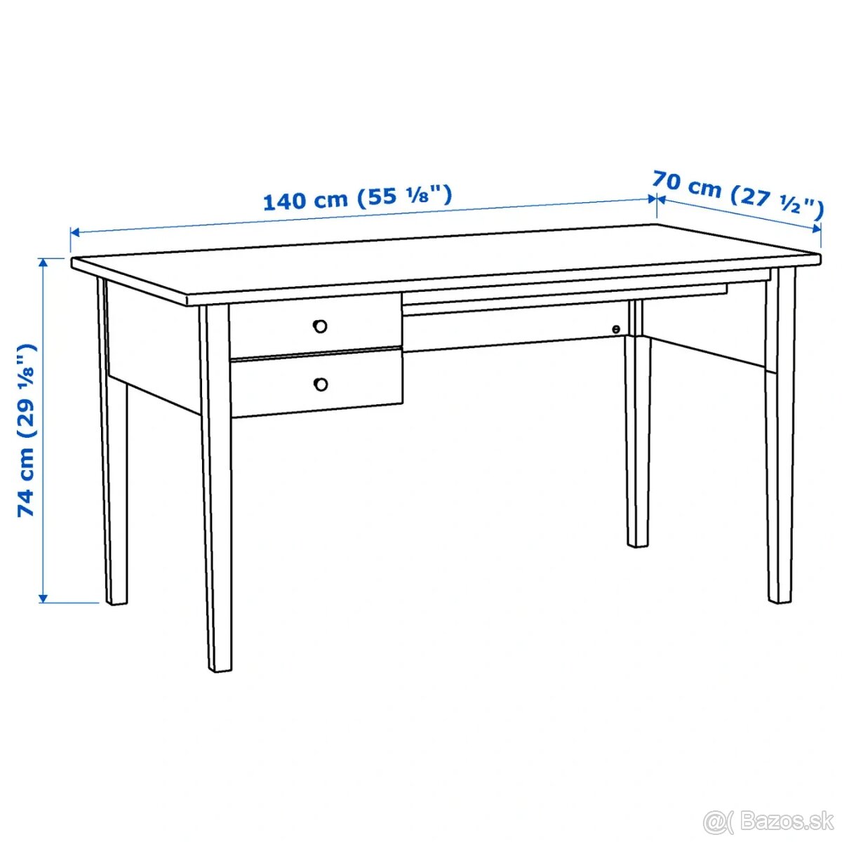 Kancelársky stôl Ikea ARKELSTORP - 4