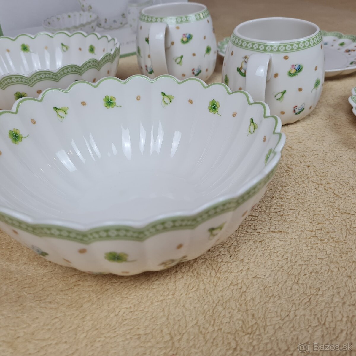 Raňajková sada porcelánu pre dvoch Easter Delight, 6 ks - 4