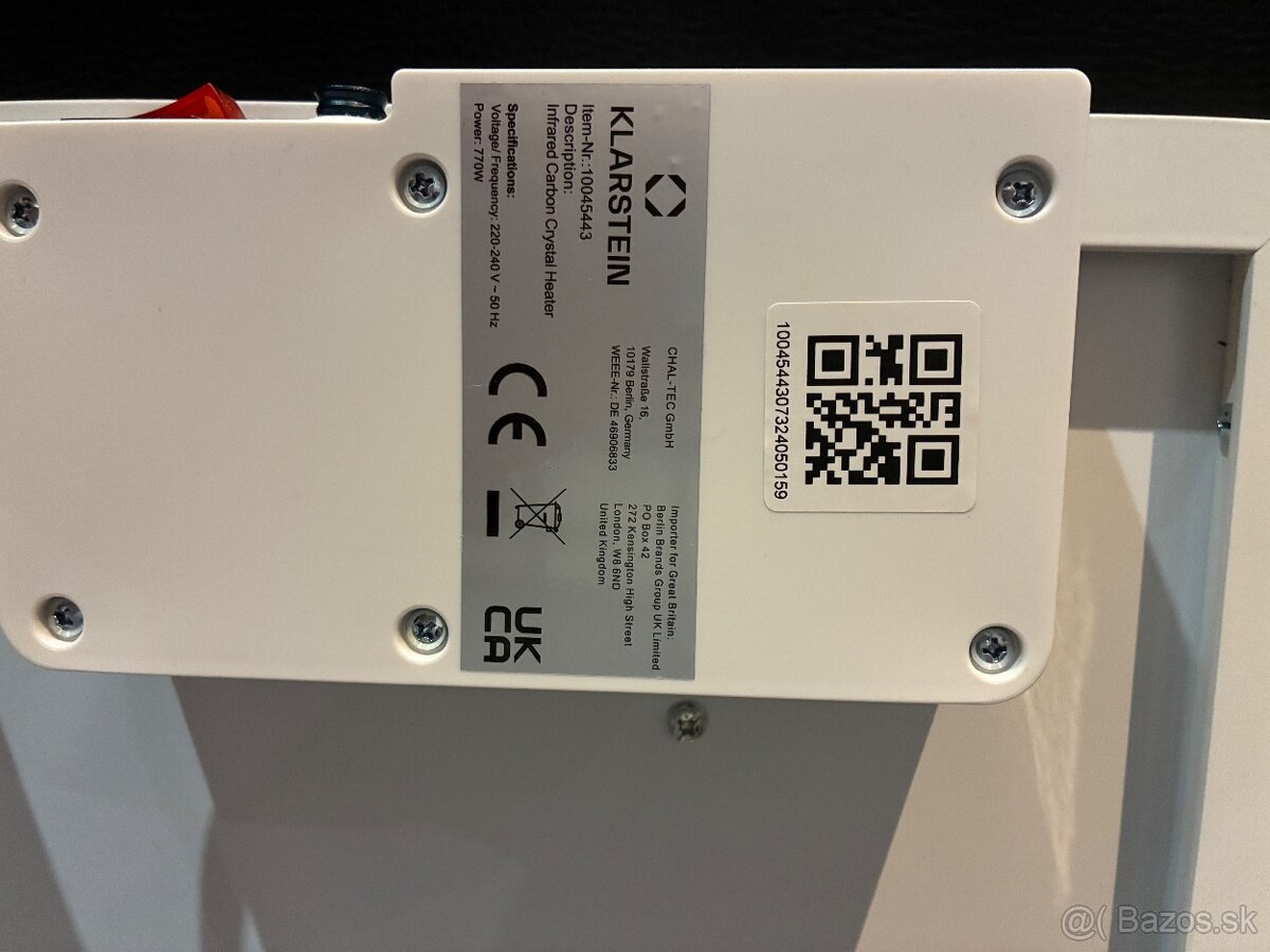 3x infrapanely Klarstein 770 W - 4