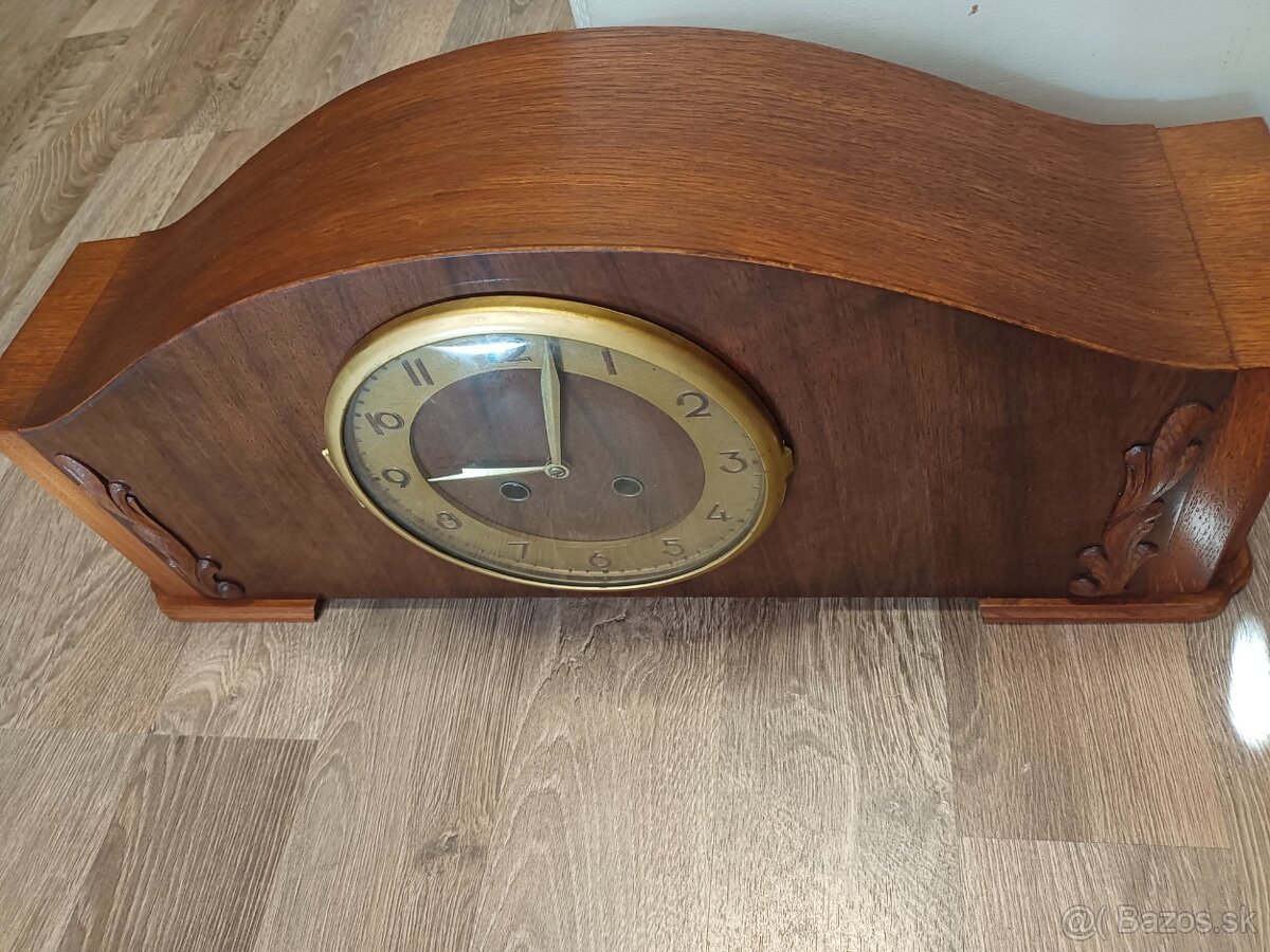 Starožitný krbové stolní hodiny Německo - 4