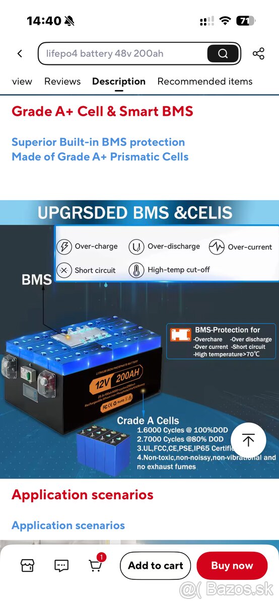 2 kusy Lifepo4 batérie 24V 200Ah NOVÁ 5,12kWh komplet v boxe - 4