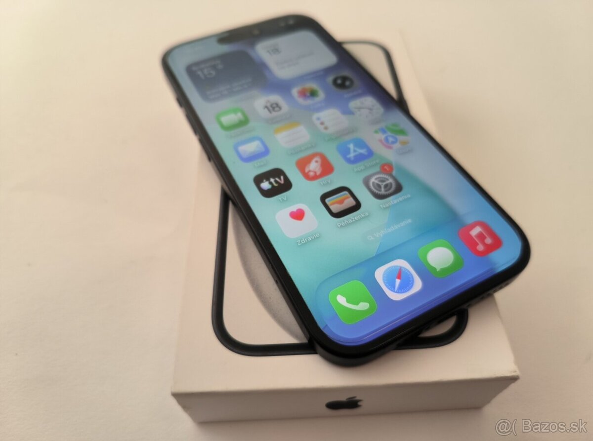 apple iphone 15 256gb Midnight / Batéria 85% - 4