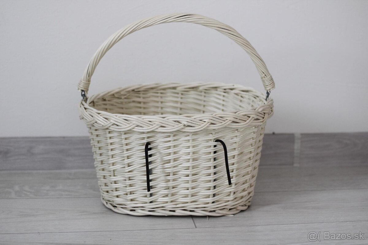 Prútený košík na bicykel - 4
