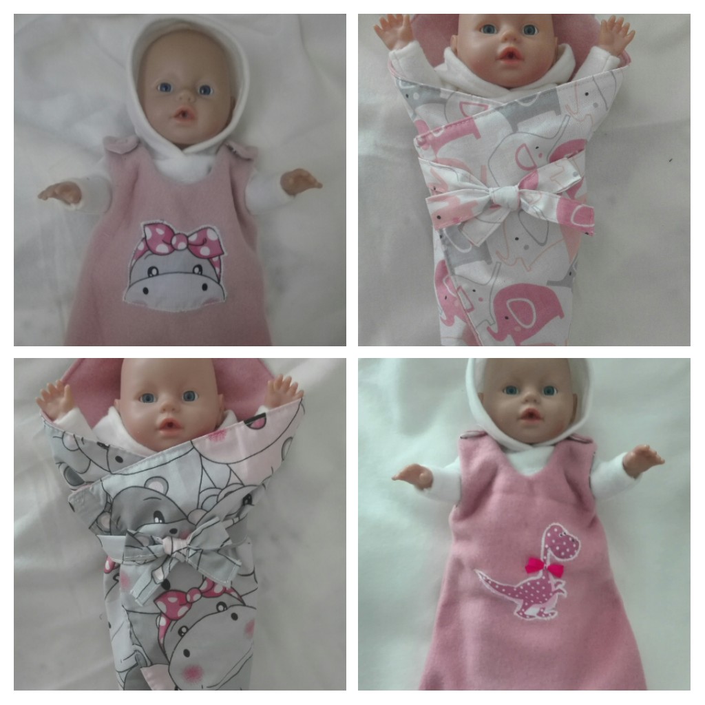 Sety, zavinovačky, spacie vaky pre 32 cm baby born bábiky - 4