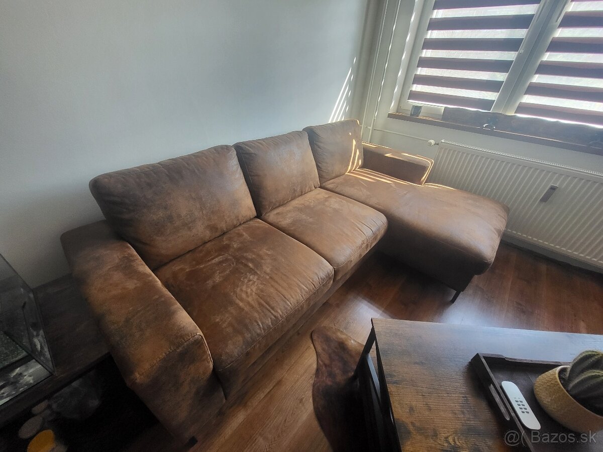 Kožená rohová sedačka - 4