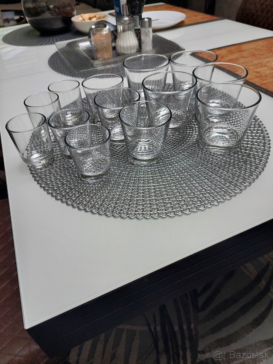 Mix skla- poháre,misky,flaše,svietniky - 4