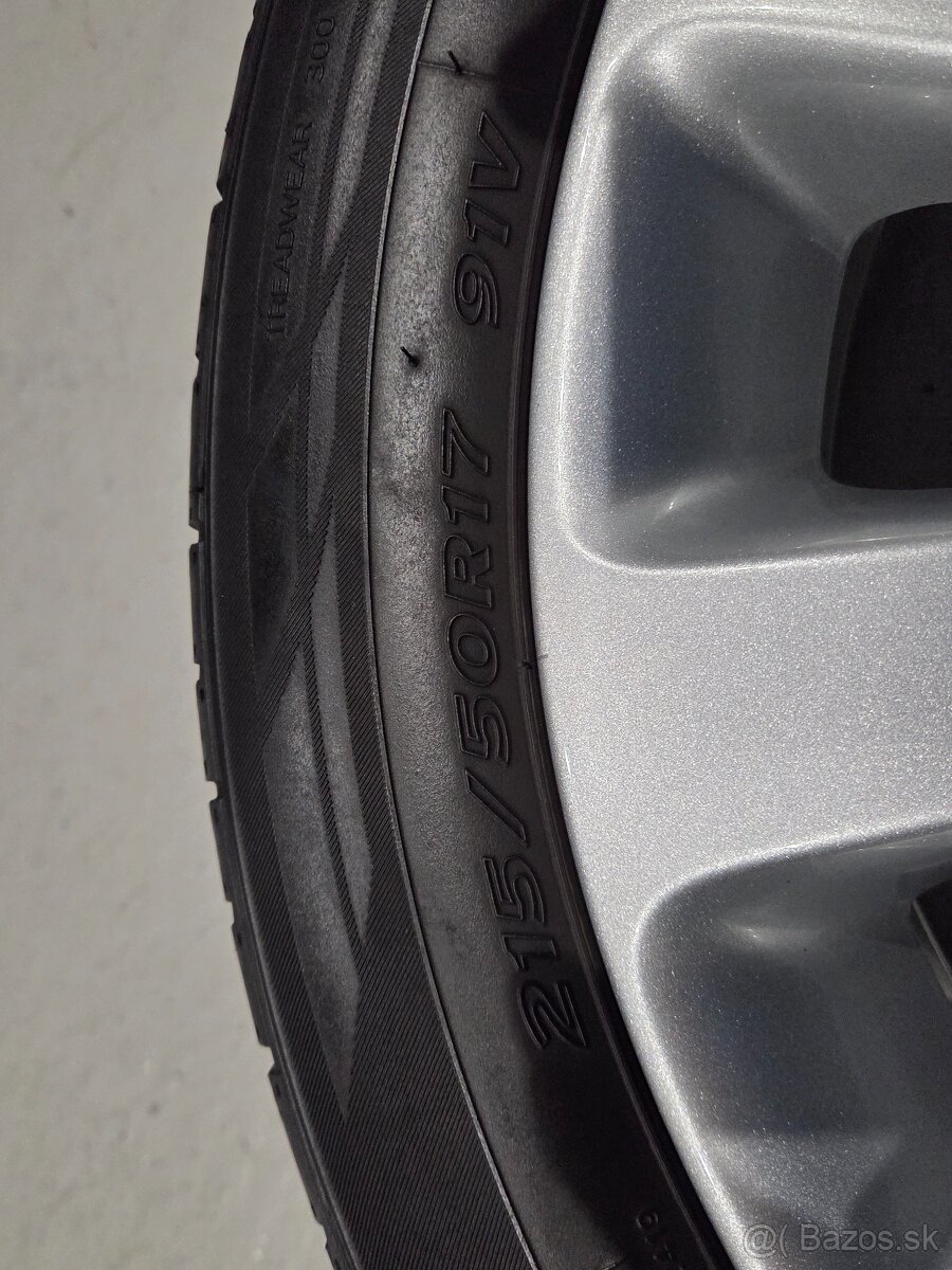 letné pneumatiky 4ks Hankook 215/50R17 - 4