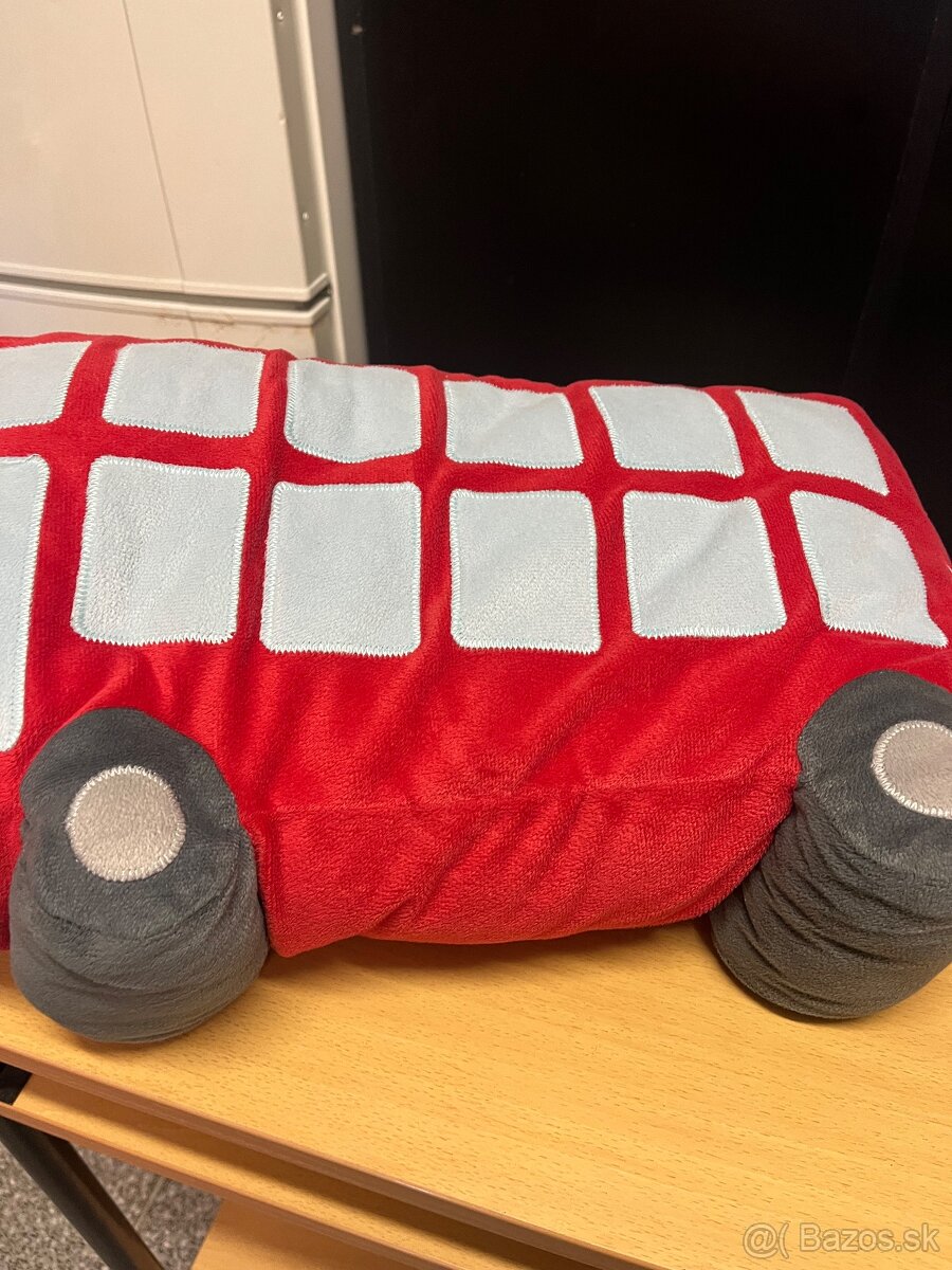Plyšový detsky vankúšik autobus + lev - 4