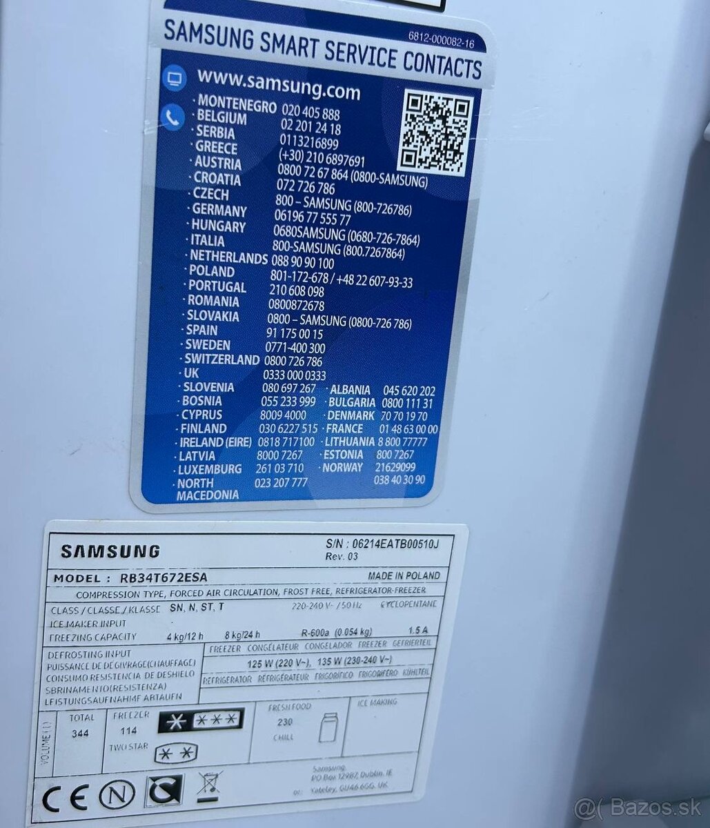 Chladnička + mraznička Samsung - 4