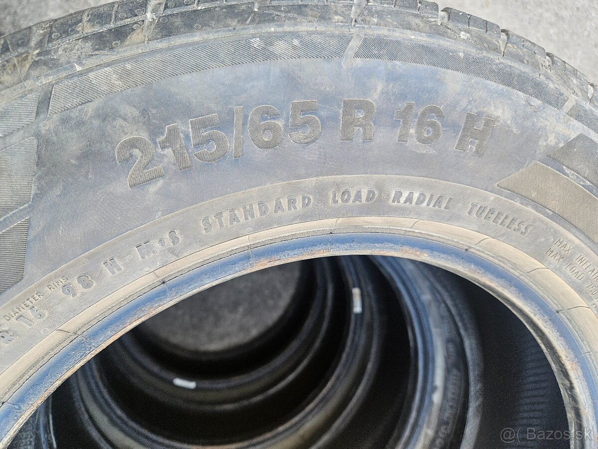 Predám 4ks letne pneumatiky Continental 215/65 r16 - 4