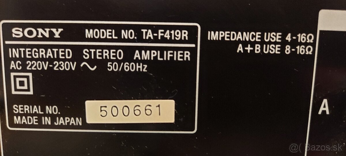 Sony TA-F419R - 4