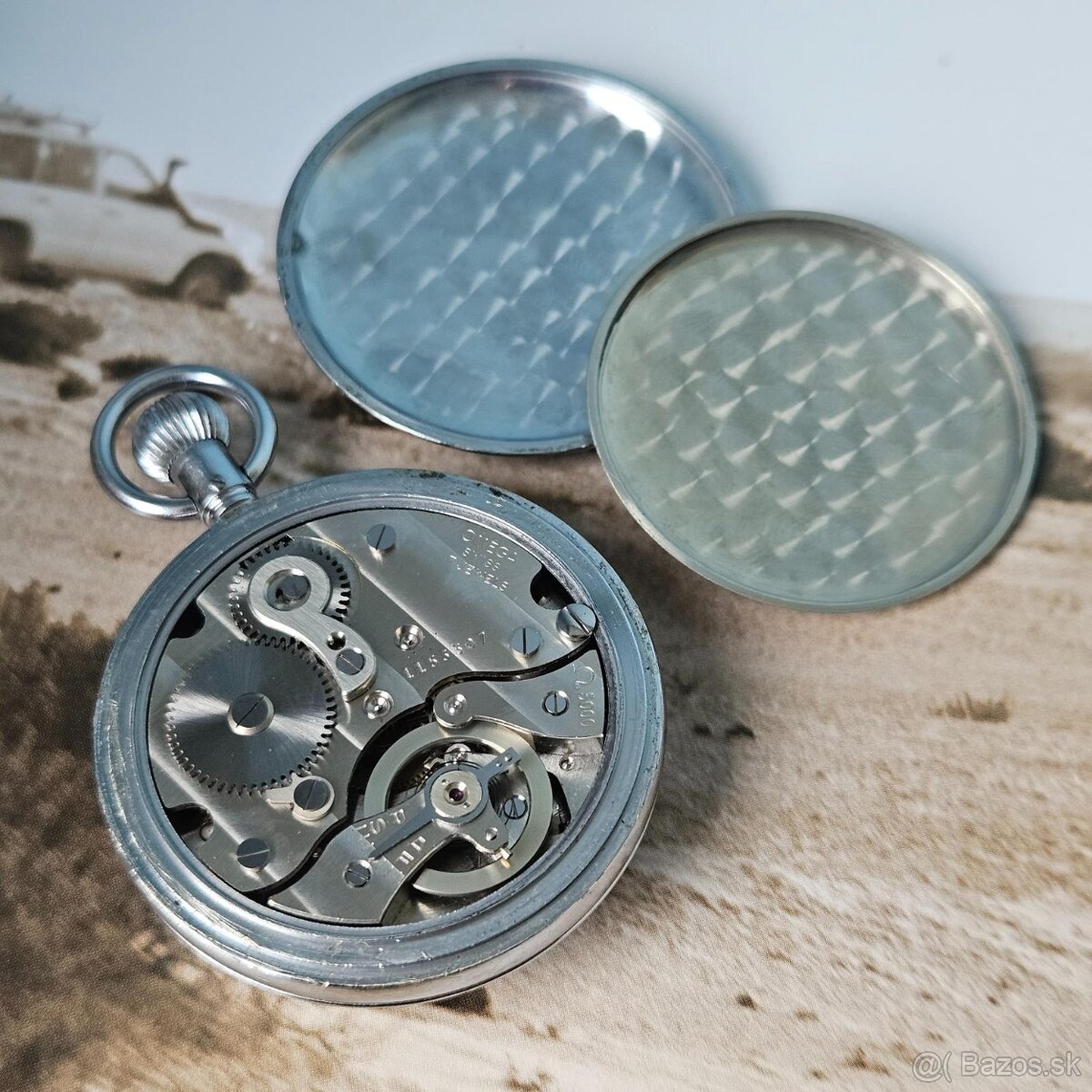 Krásné staré jednotlačítkové švýcarské stopky OMEGA - 4