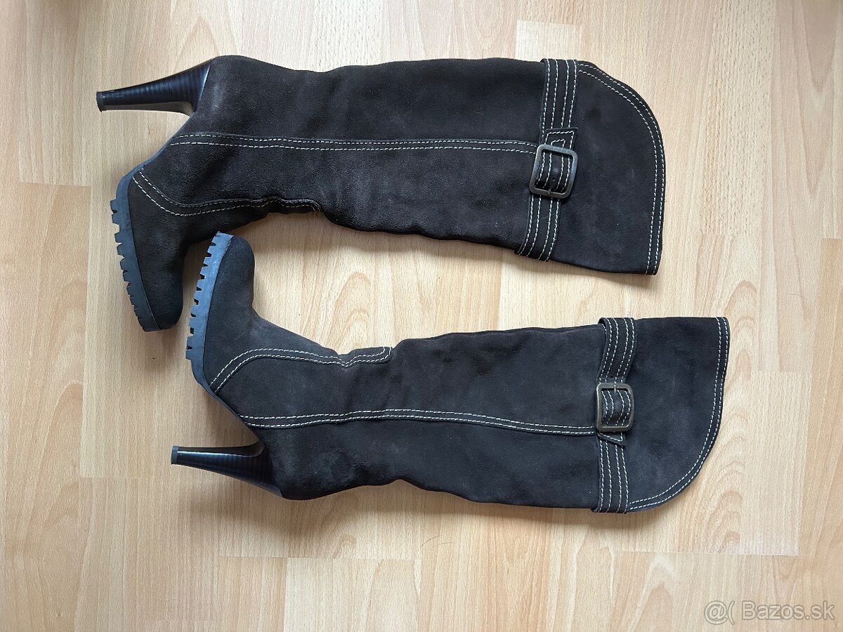 Čierne čižmy talianskej značky Bagatt, v. 38 - 4