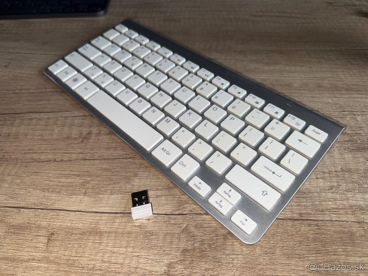Bezdrôtová klávesnica v štýle Apple | USB prijímač - 4