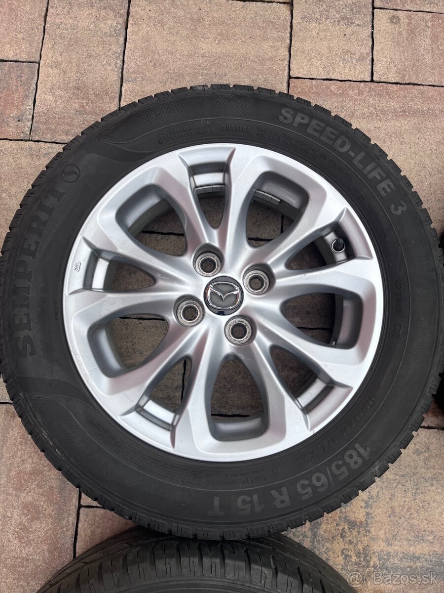 Orig. hliníkové disky Mazda 2 R15, 4x100 - 4