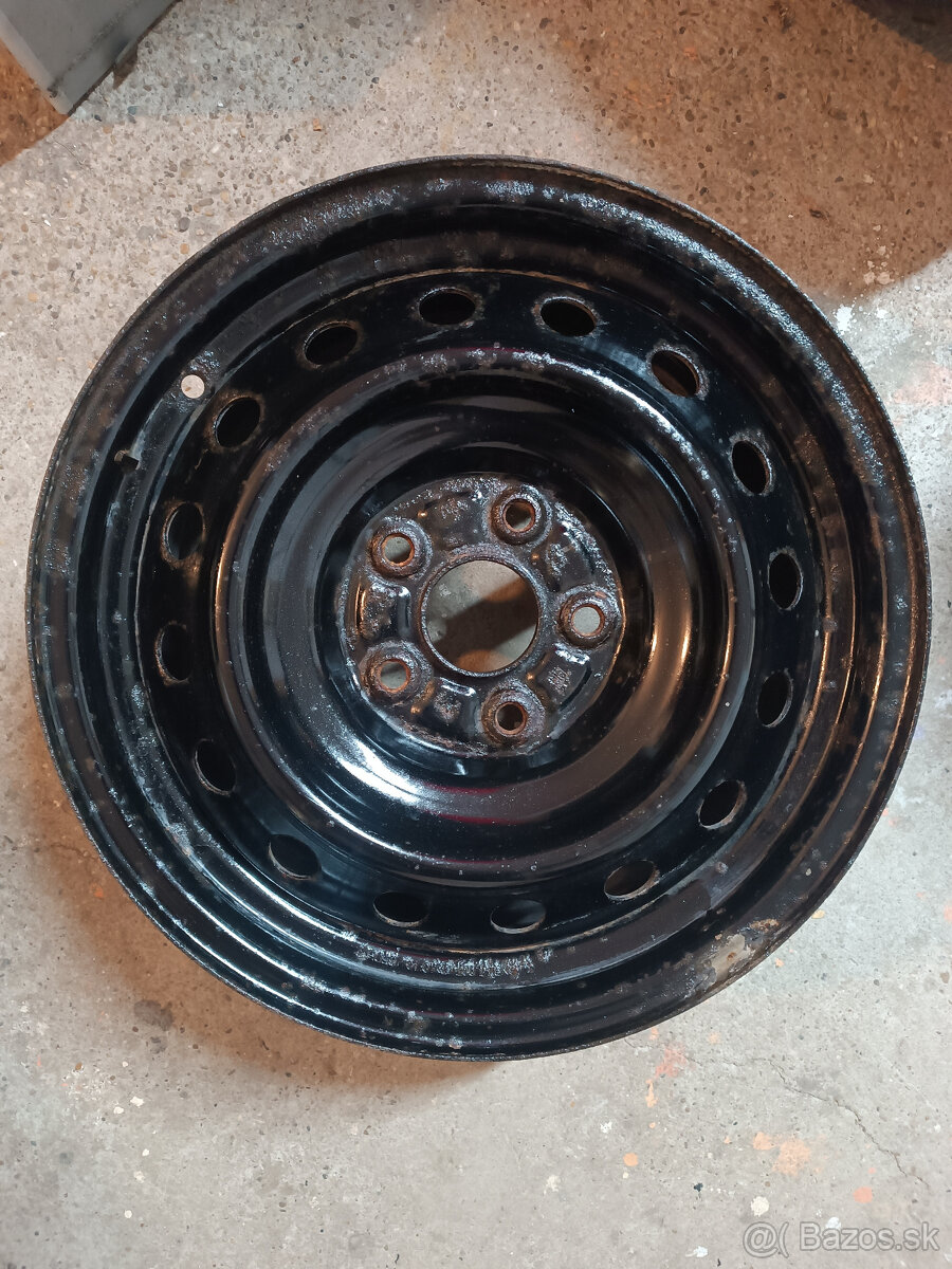 Plechové disky R16 5x114,3 6,5J + puklice - 4