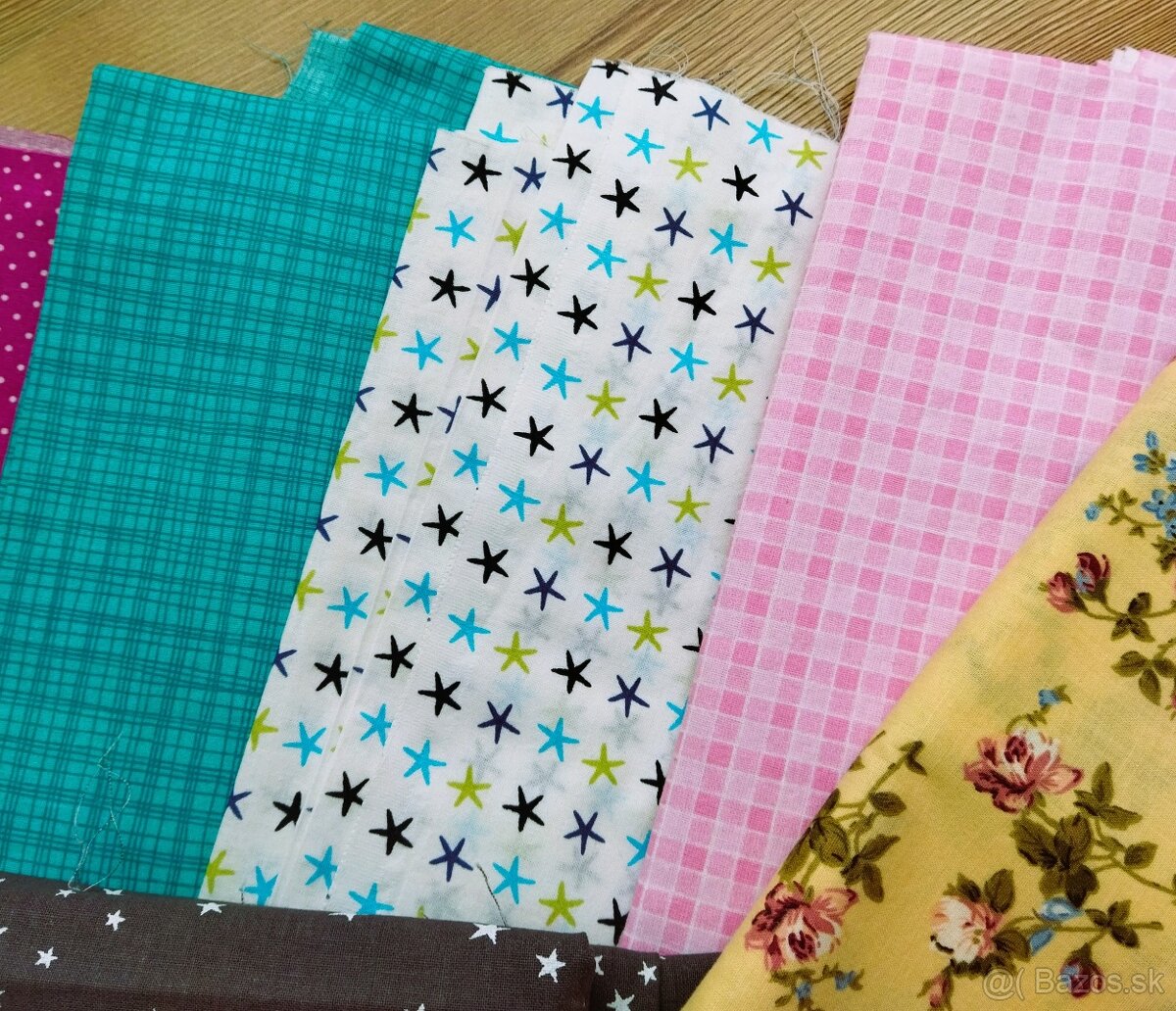 zbytkové látky - 100% bavlna - 4