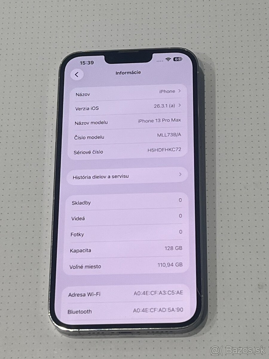 Predám Apple iPhone 13 PRO MAX 128GB White - 4