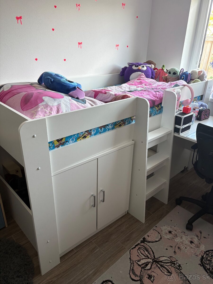 Detská vyvýšená postel - 4