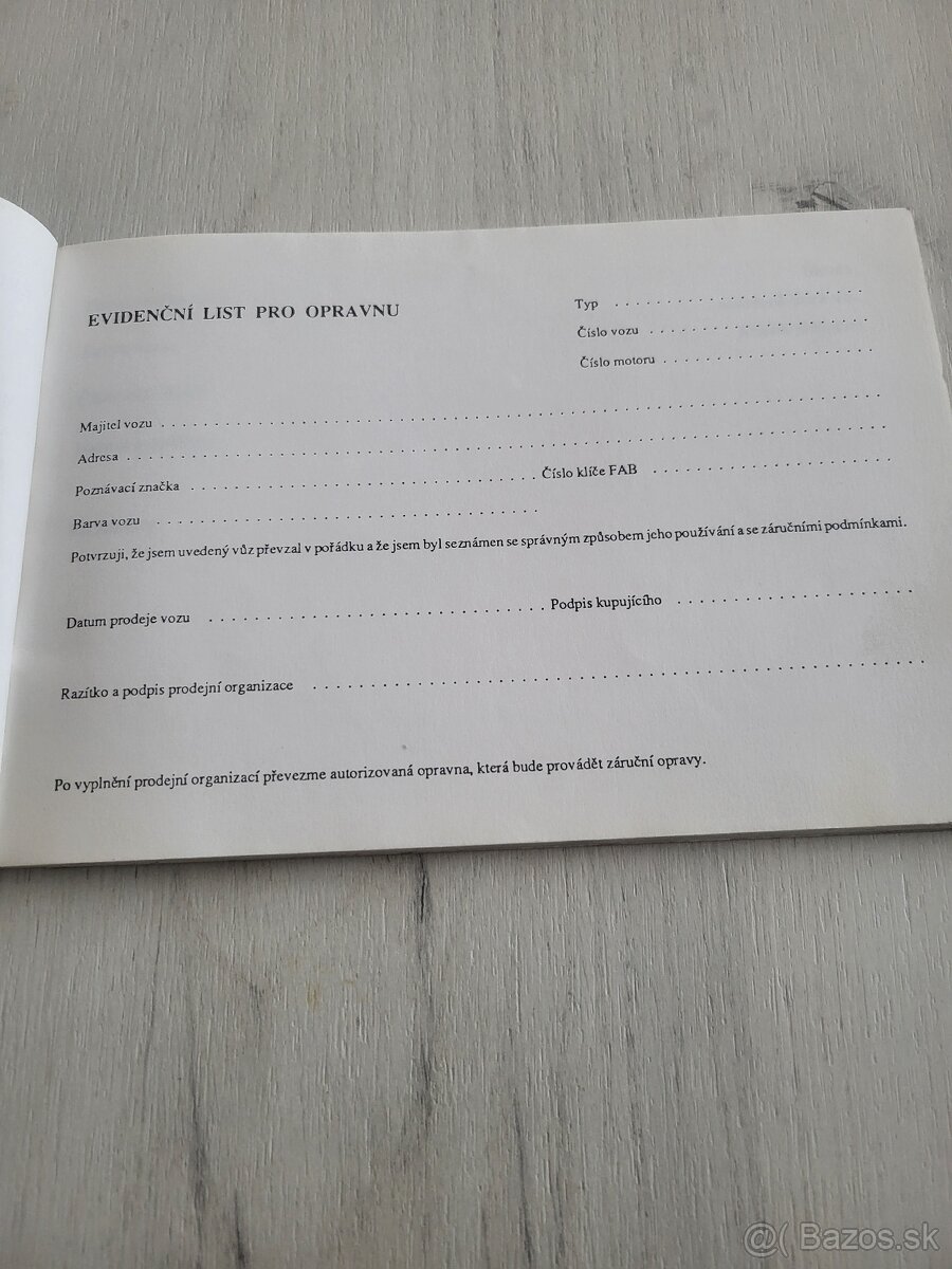 Škoda-pick-up návod k obsluze a údržbe, - 4