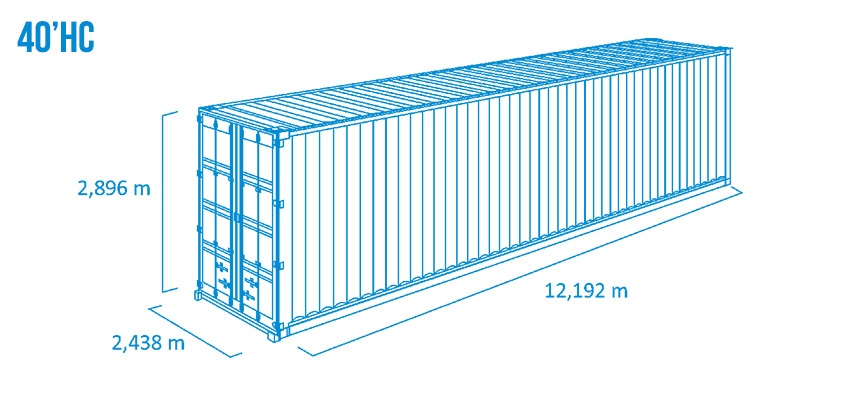Predam lodne kontajnery 12m, 6m - 4