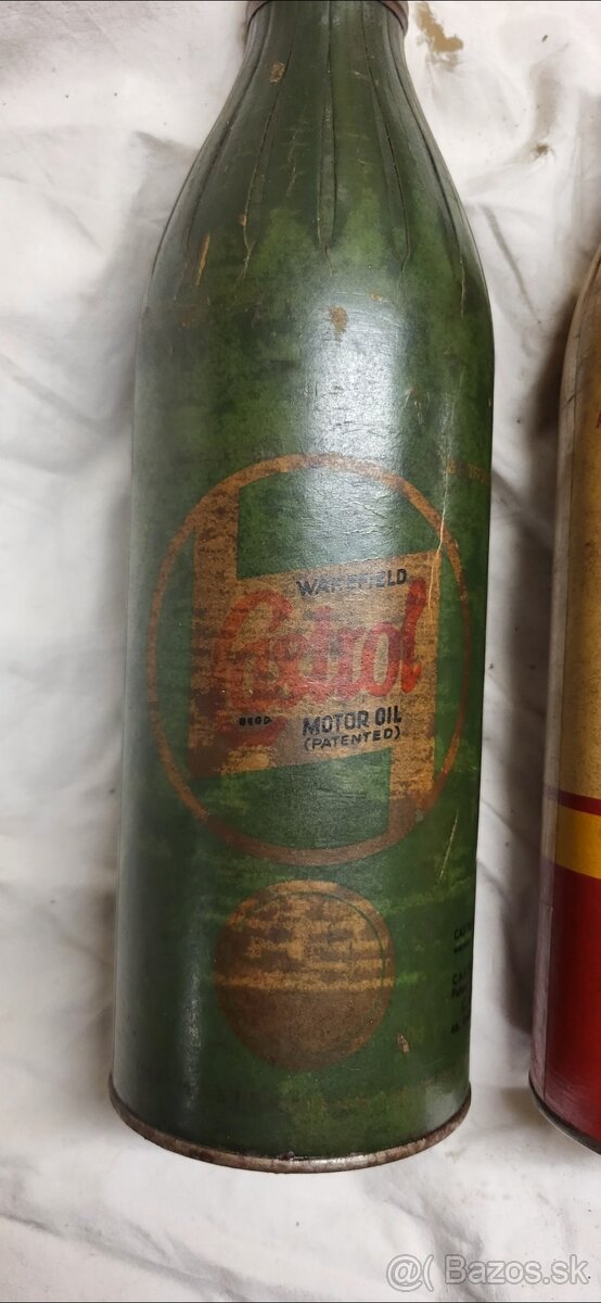 Shell,castroll. Wehrmacht.olej. Papirove plechovky - 4