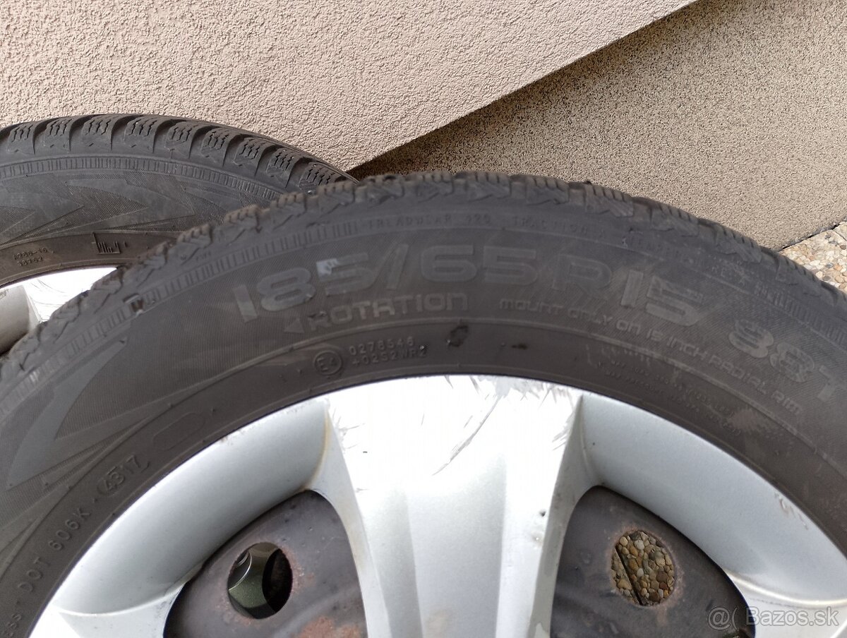 Predám zimné pneumatiky + disky 185/65/R15. - 4