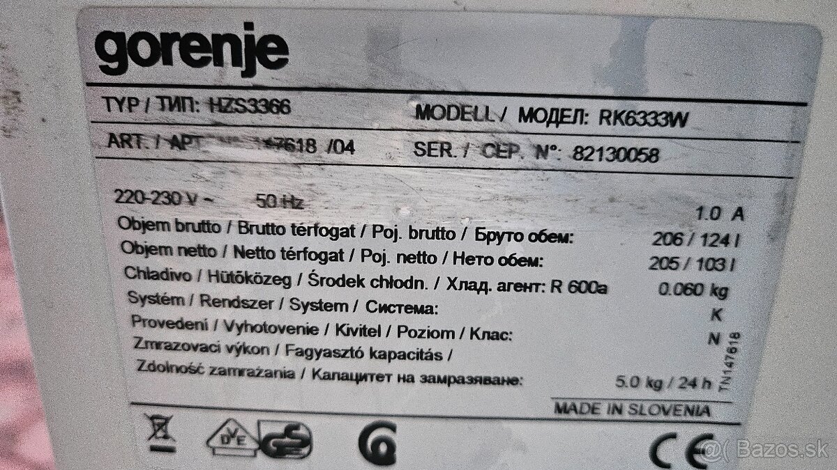 Chladnička s Mraznickou Gorenje 175cm - 4