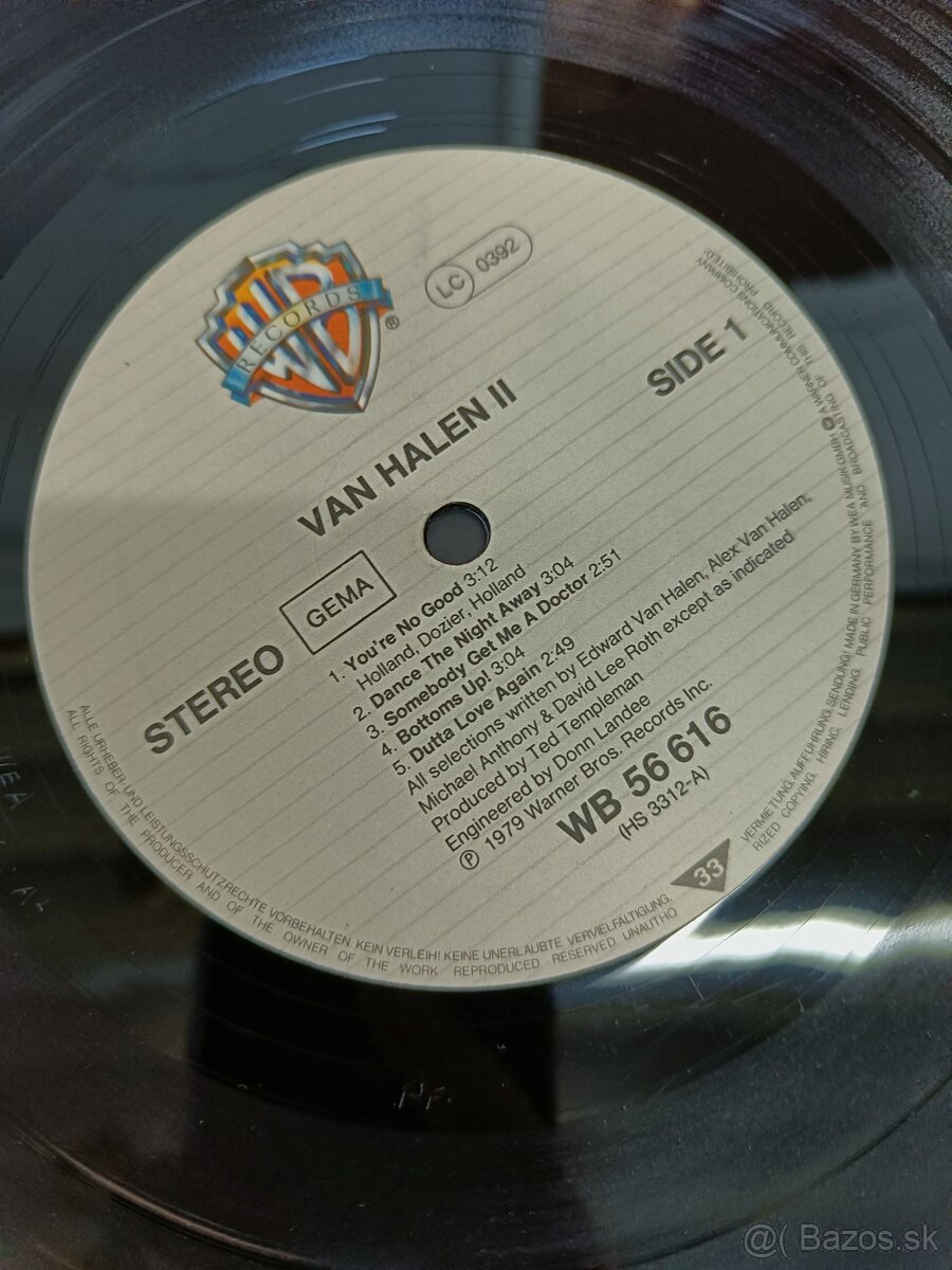Van Halen II LP Warner Bros 1979 super stav
- 4