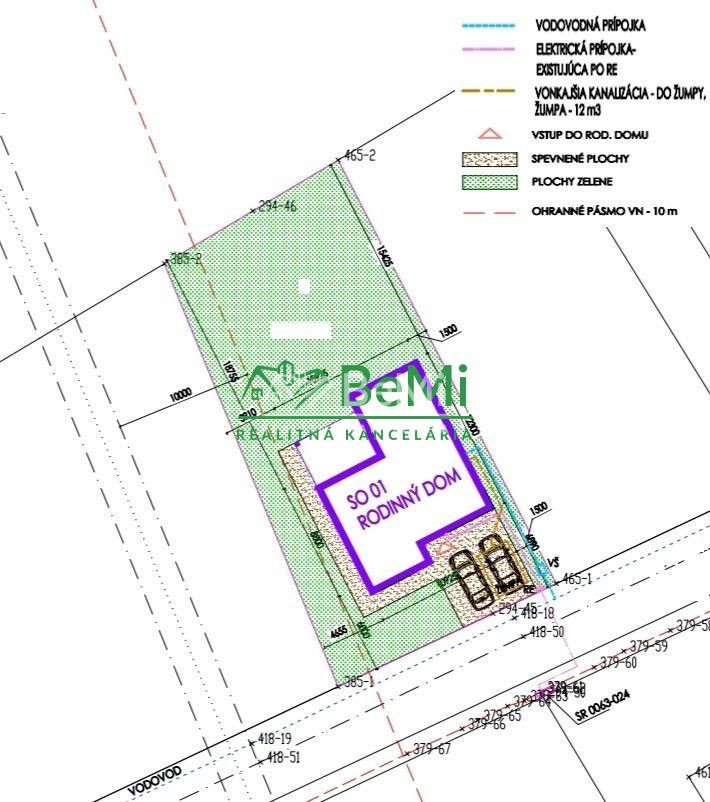 Sľažany - pozemok so stavebným povolením (549m2) ID 008 -14 - 4