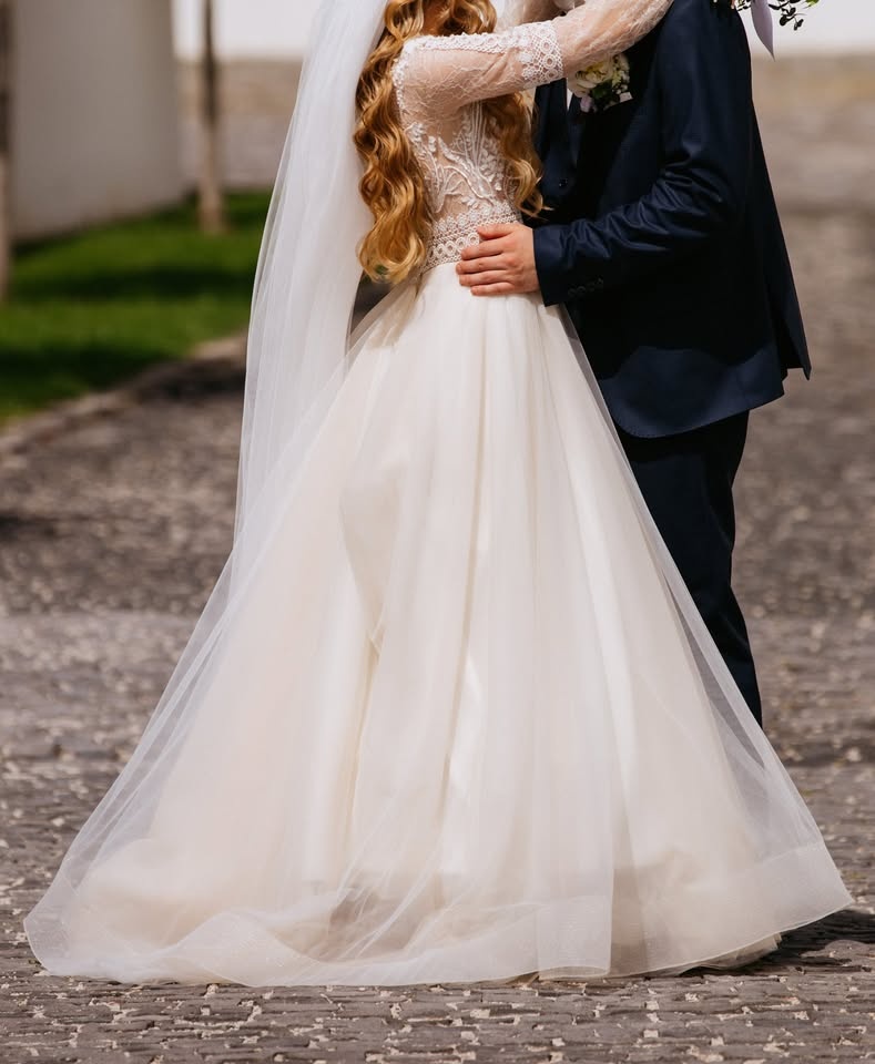 Svadobné šaty S/M - 4