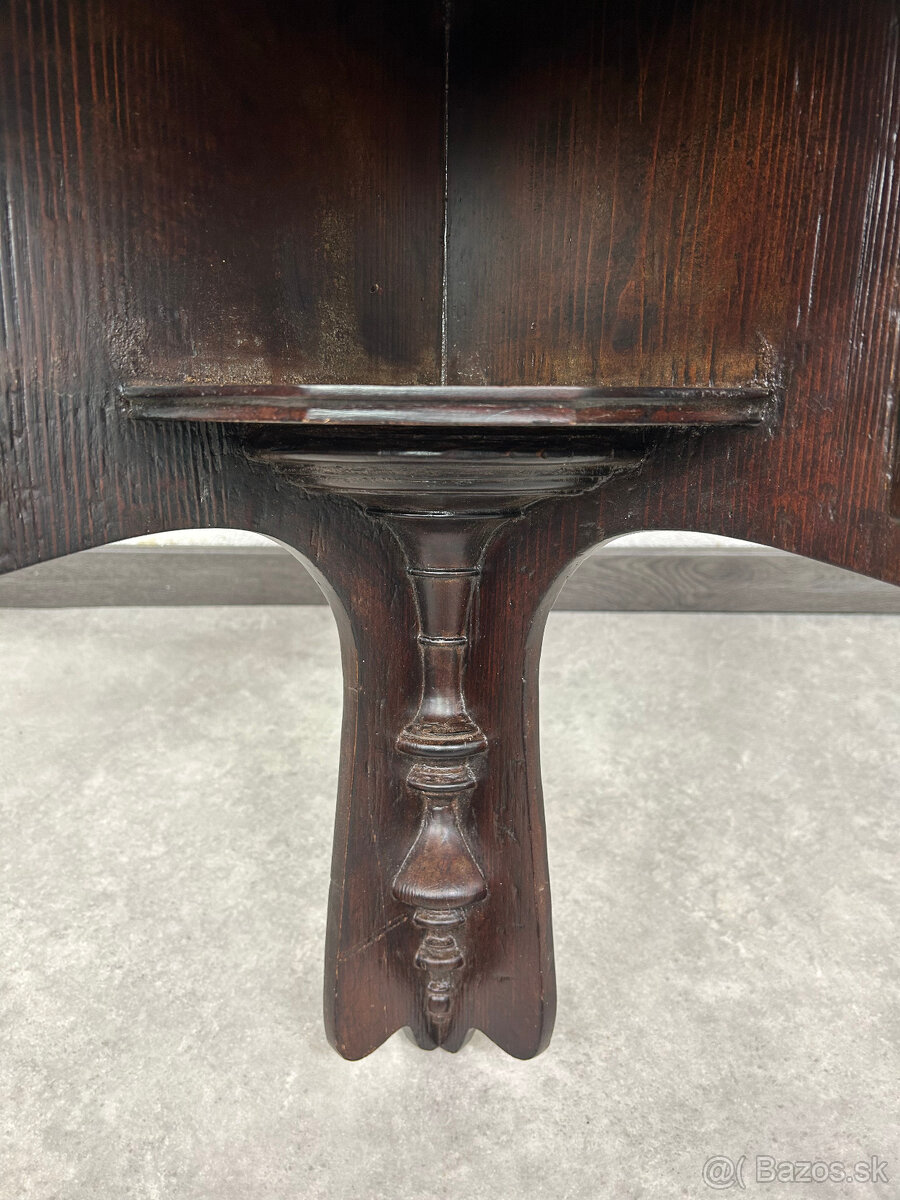 Presklená rohová skrinka - 4