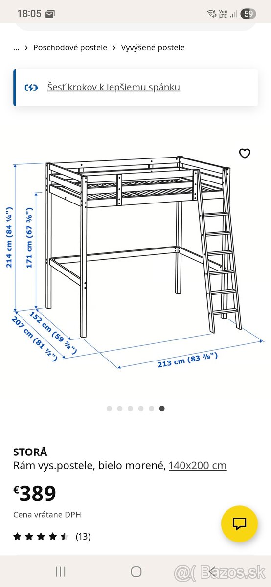 Poschodová posteľ Ikea - 4