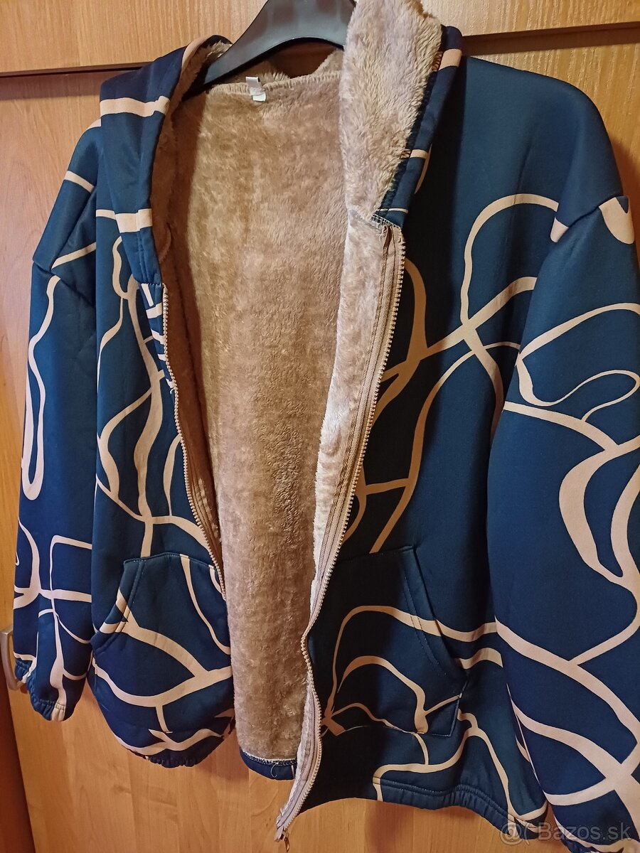 Mikina s kozusinkou pre moletky xxxl - 4