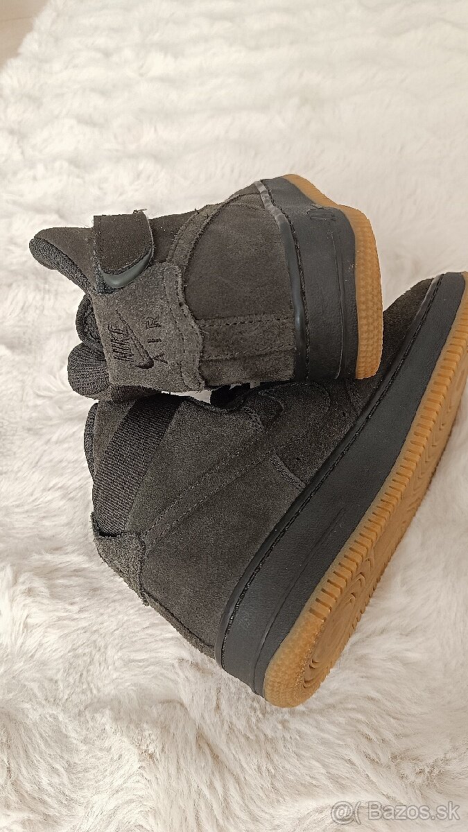 Členkové kožené tenisky Nike Air zelená olivová vel. 36.5 - 4