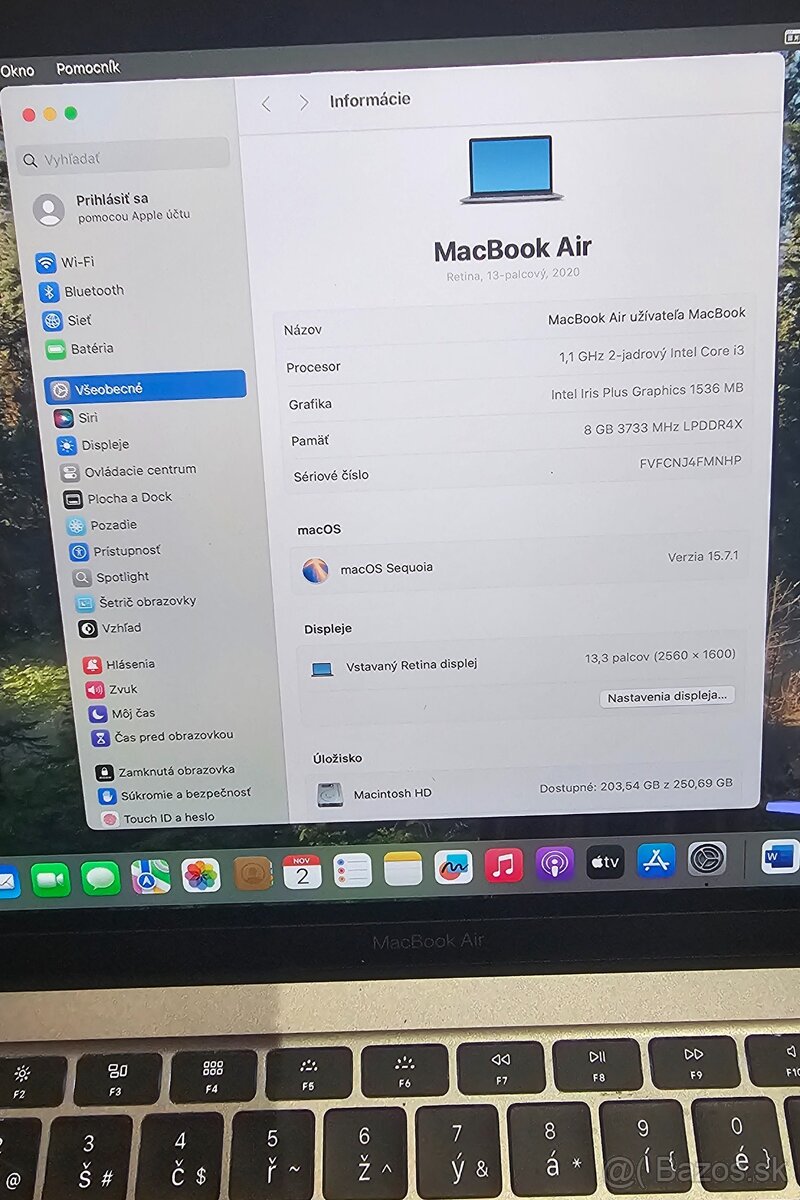 Apple MacBook Air 13 2020 ročník A2179 - 4