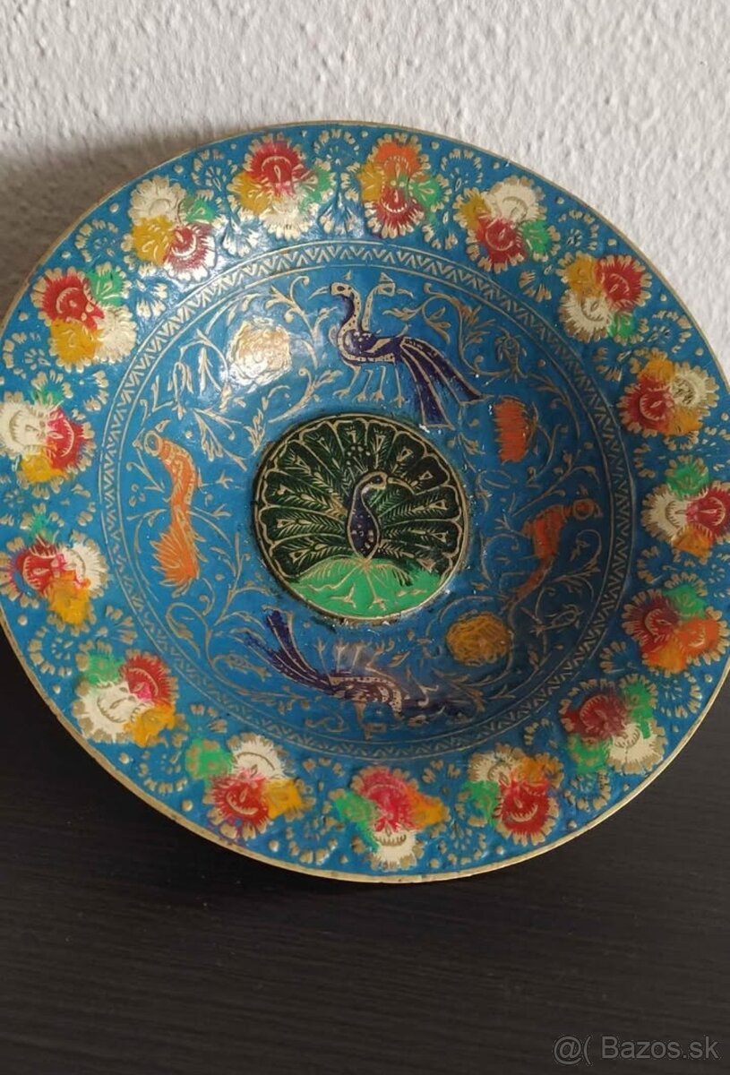 Predám zdobenú mosadznú misku - 4