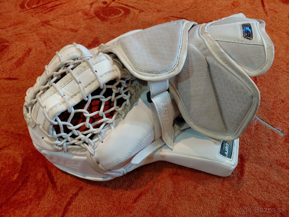 Brankárska lapačka Bauer Supreme 3s, velkost intermediate - 4