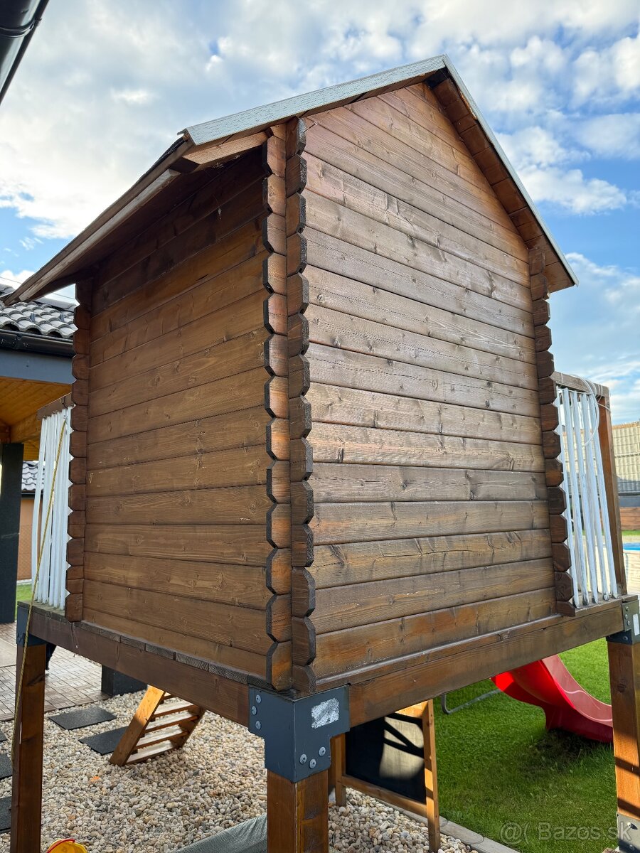 Detský drevený záhradný domček - 4