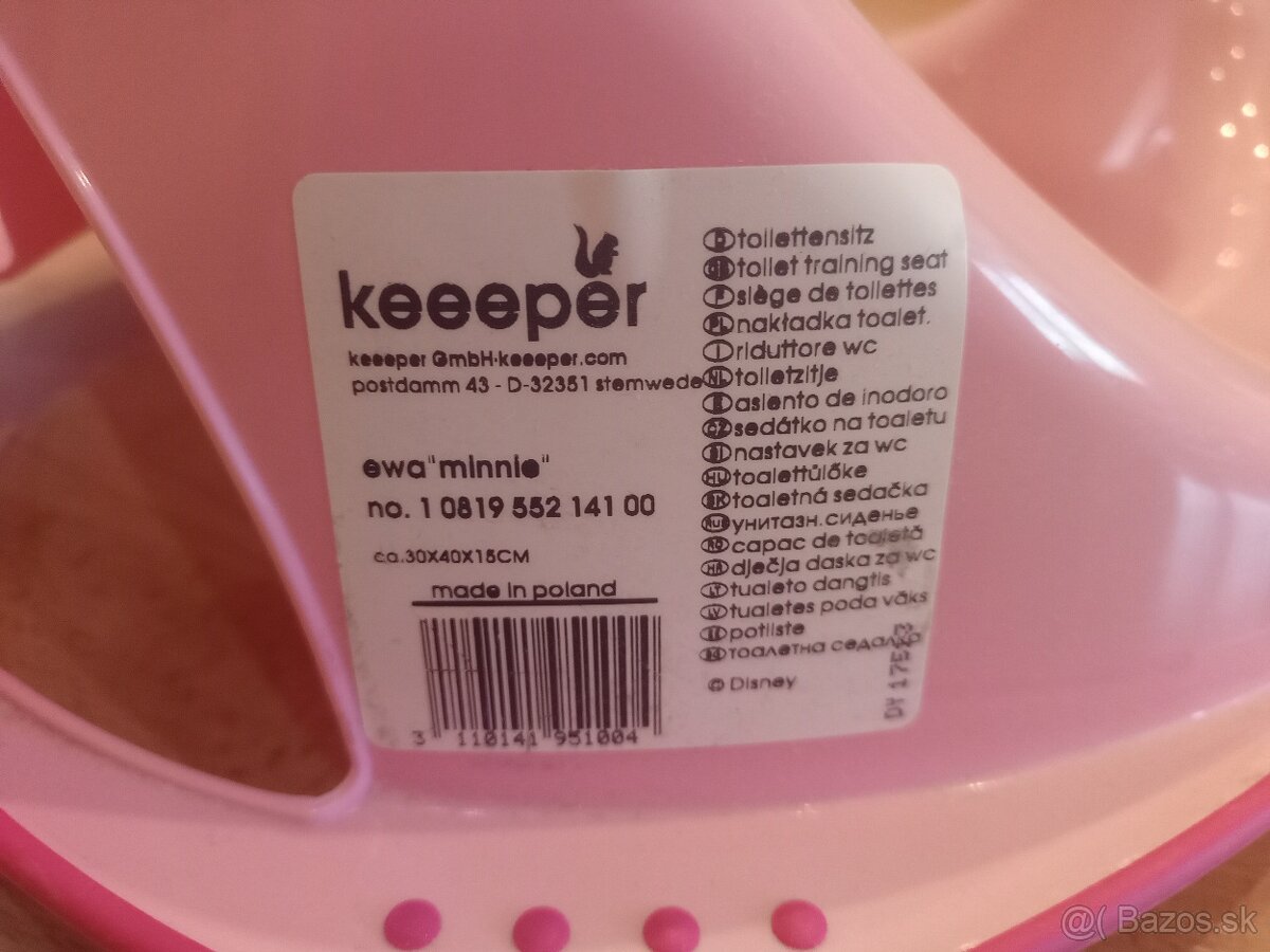 Nocnik + podsedak (adapter) Minnie na zachod zn.KEEPER - 4