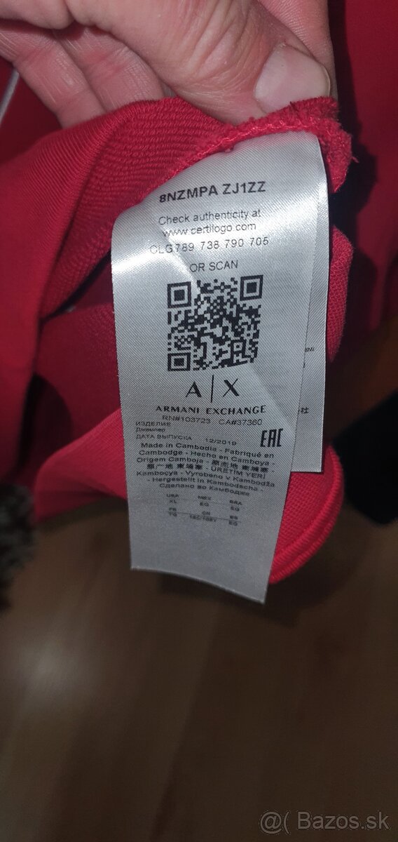 Armani exchange mikina trigovica velkost xl - 4