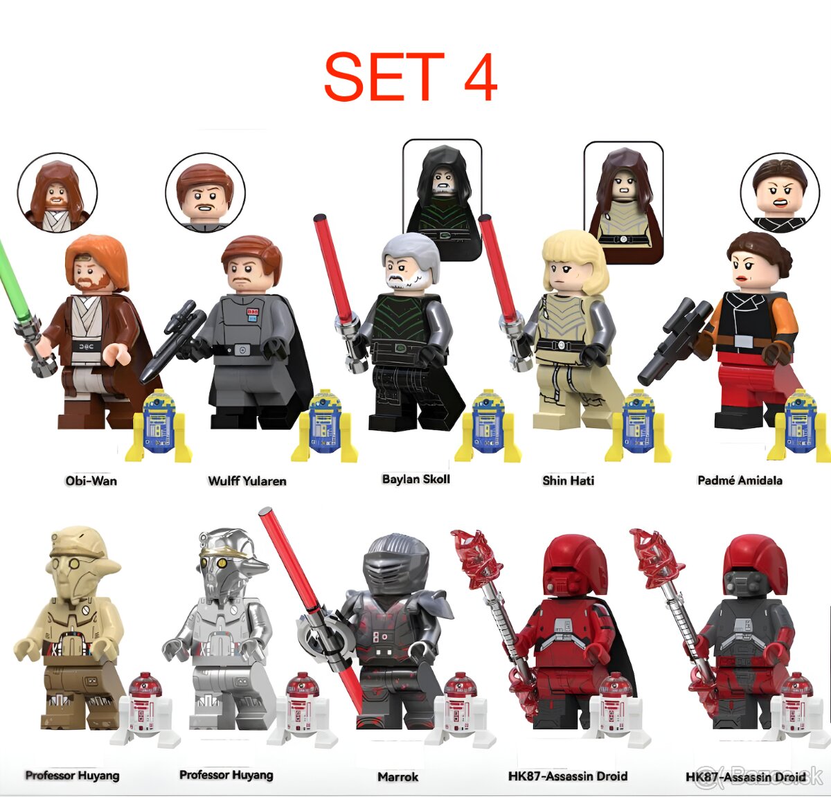 Rôzne figúrky Star Wars 8 (8ks) - typ lego - nové - 4