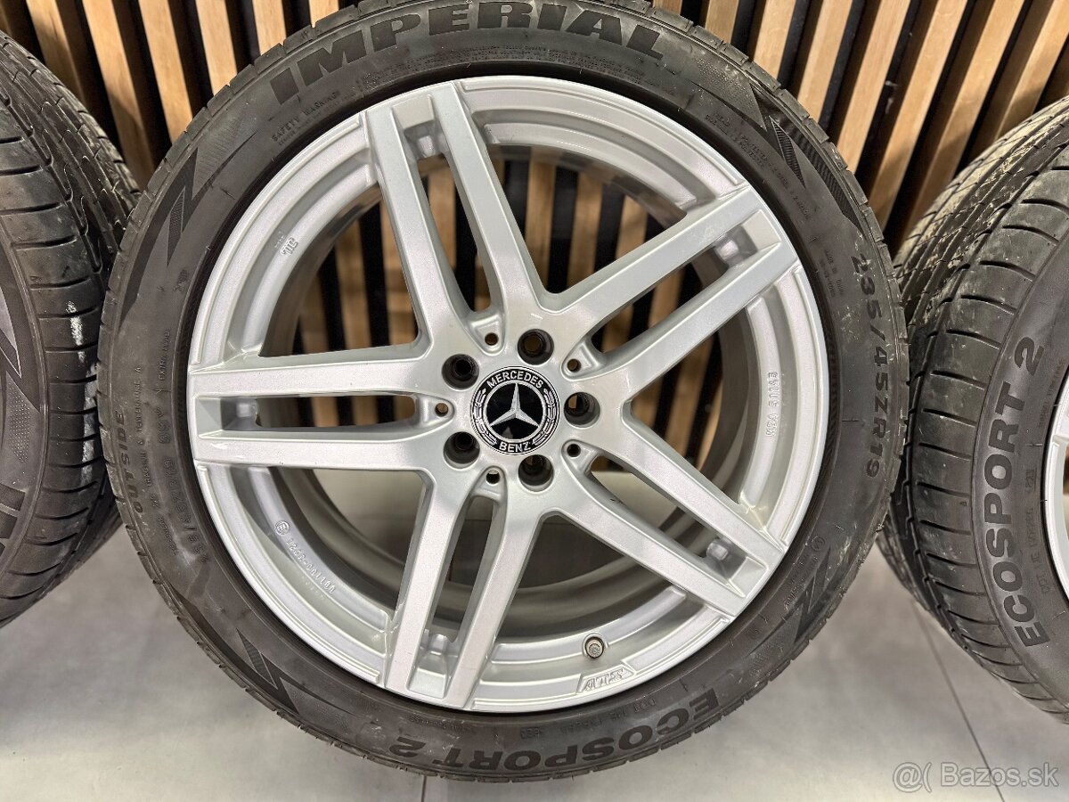 Mercedes disky + letné pneu R19 ako nové 5x112 8J ET38 - 4