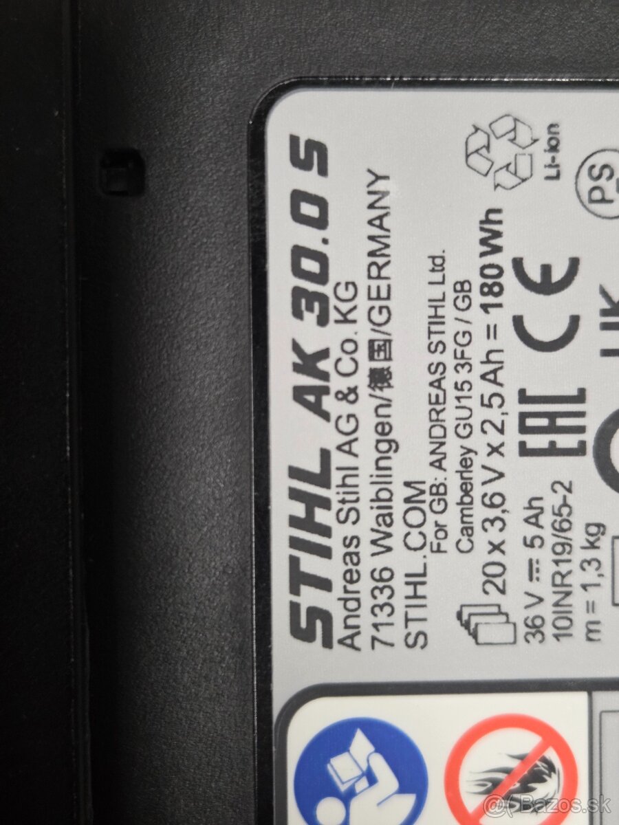 Stihl baterie AK 30 S original zaruka dva roky - 4