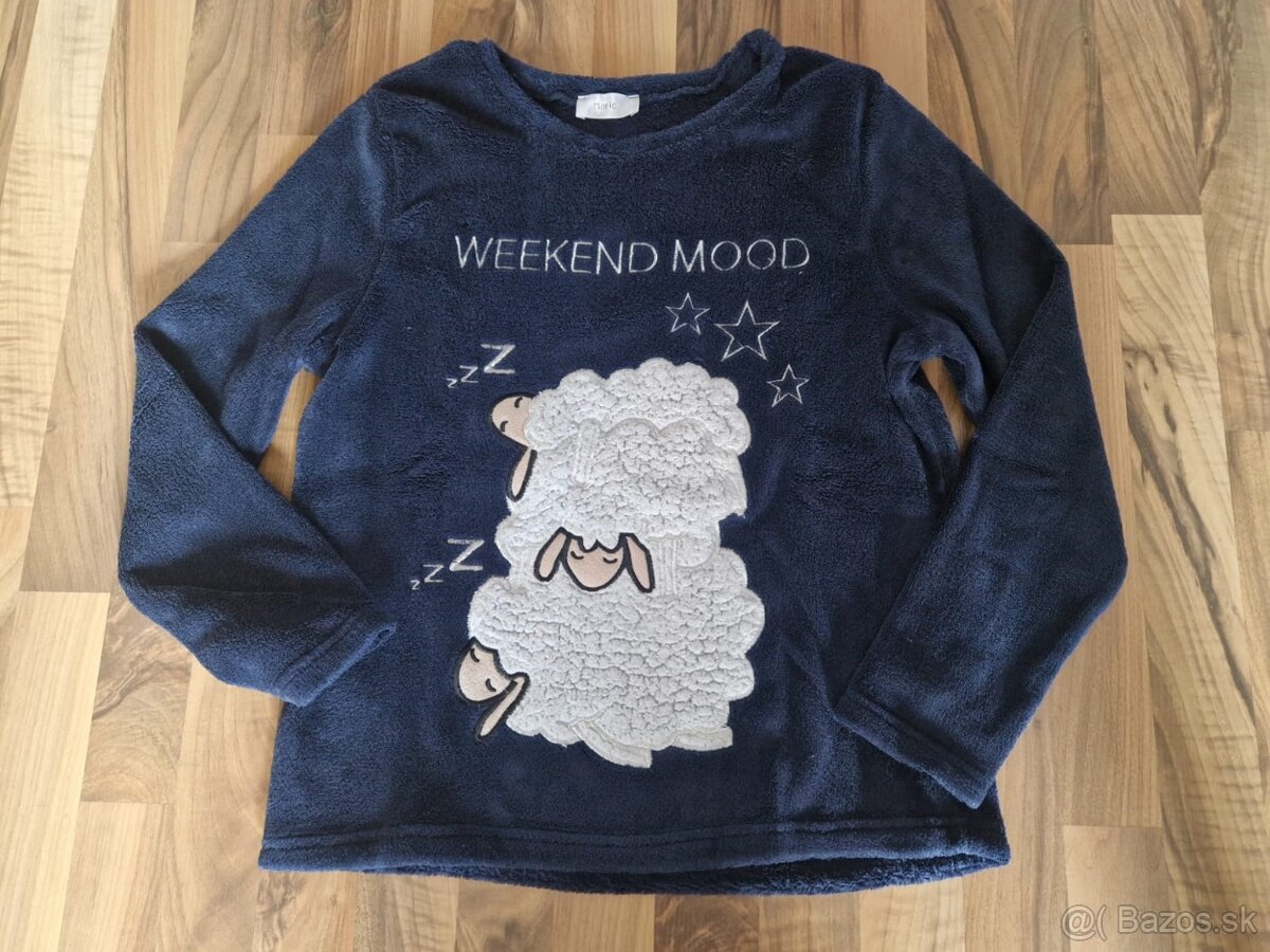 plyšové pyžamo XS - 4