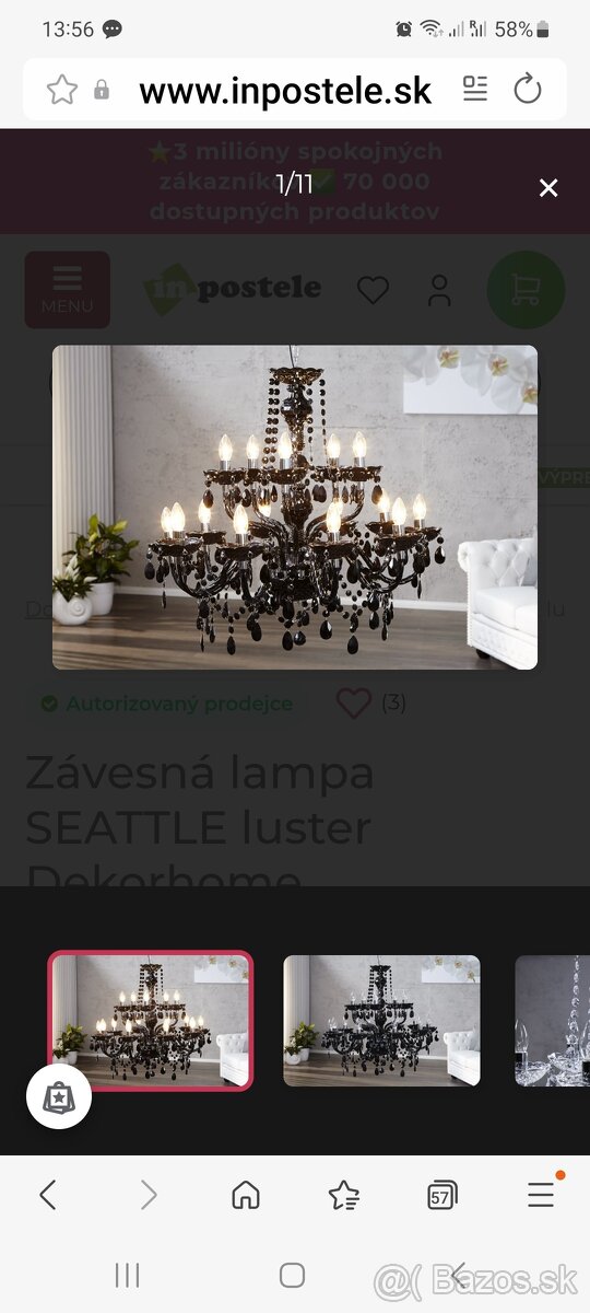 Luster - Závesná lampa 15 ramenná - 4