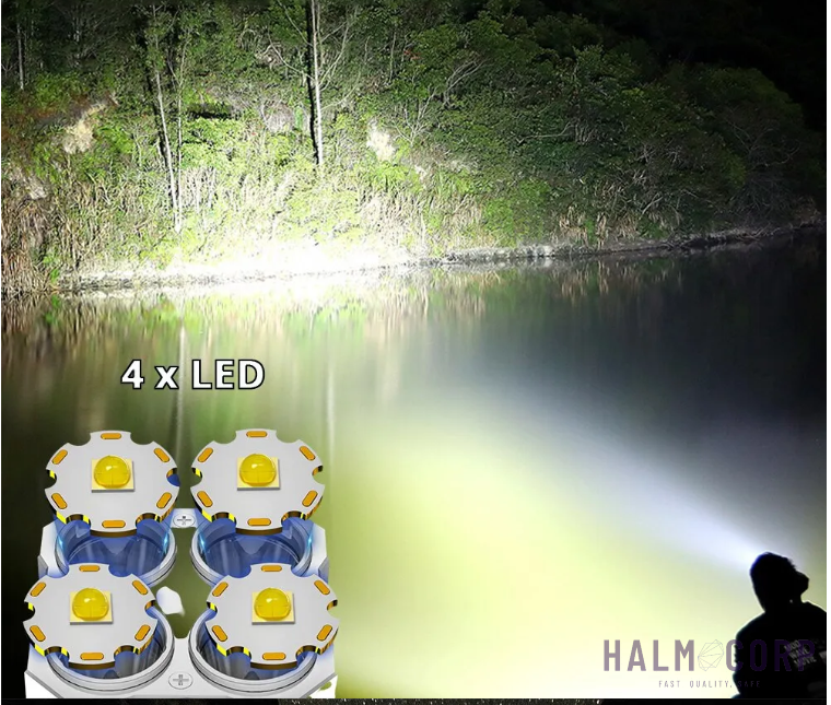 LED baterka, 4x LED - 4